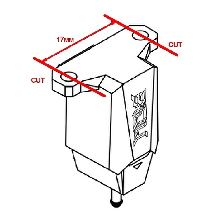 PG Voron Afterburner için sensör braketi BIQU MicroProbe