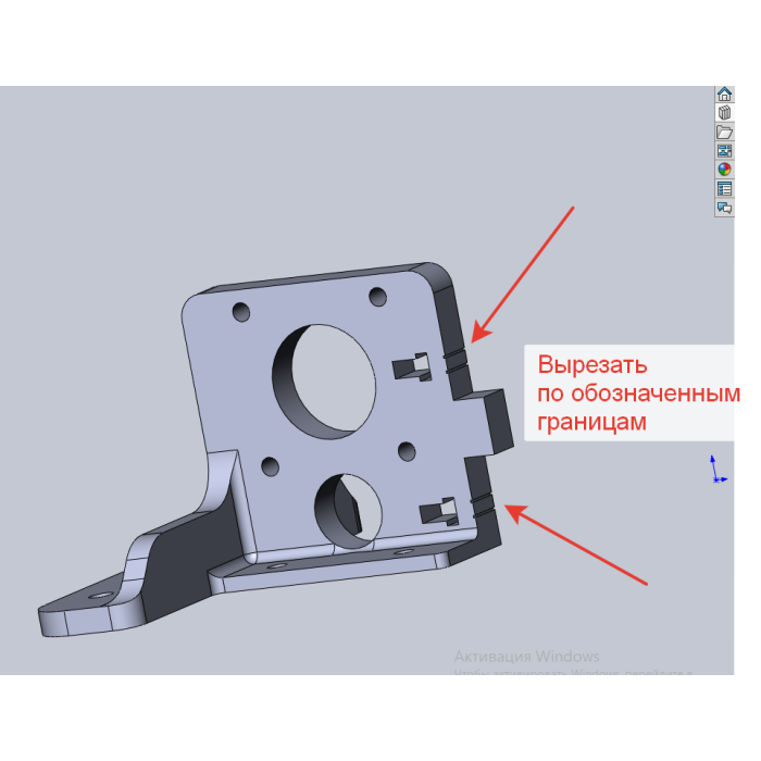 Anet A 8 için Y ekseni motor braketi