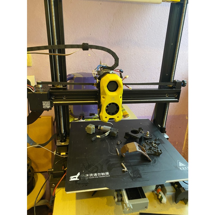 VORON StealthBurner kafasını Kingroon KP5Lye takmak için adaptör plakası