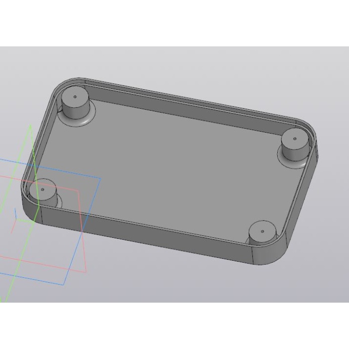 Gizli vidalarla kapak sabitlemeli kasa 100x60 mm