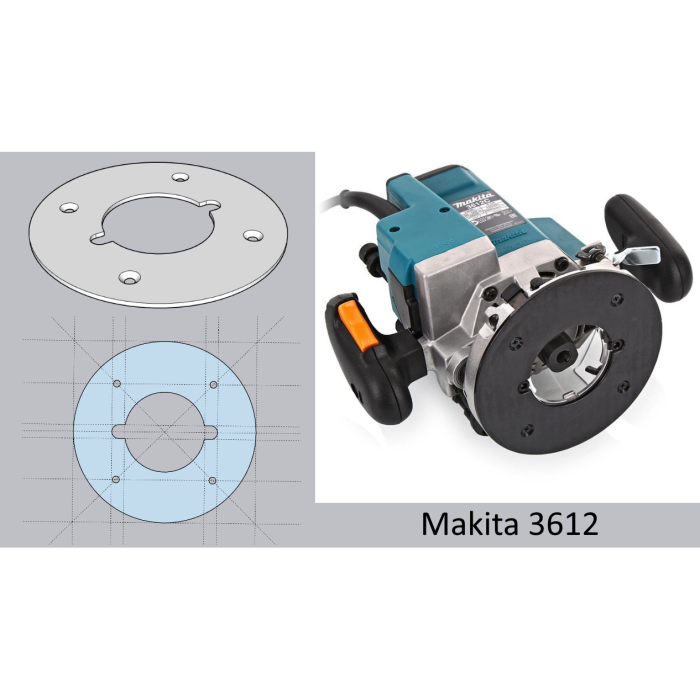 Makita 3612 taban plakası