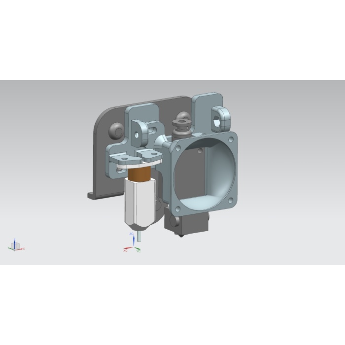 KingRoon KP3 yazıcı, stok hotend için montaj ve hava akışı + 3D Touch