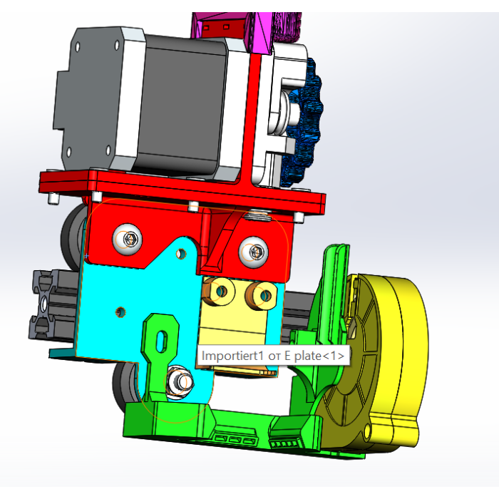 Ender3 doğrudan ekstruder ve üfleyici