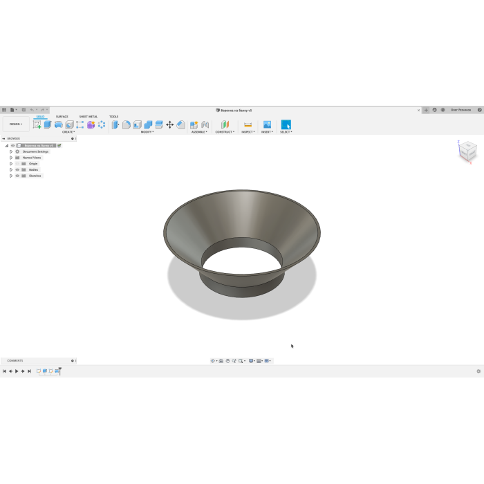 Kavanoz üzerindeki huninin parametrik modeli