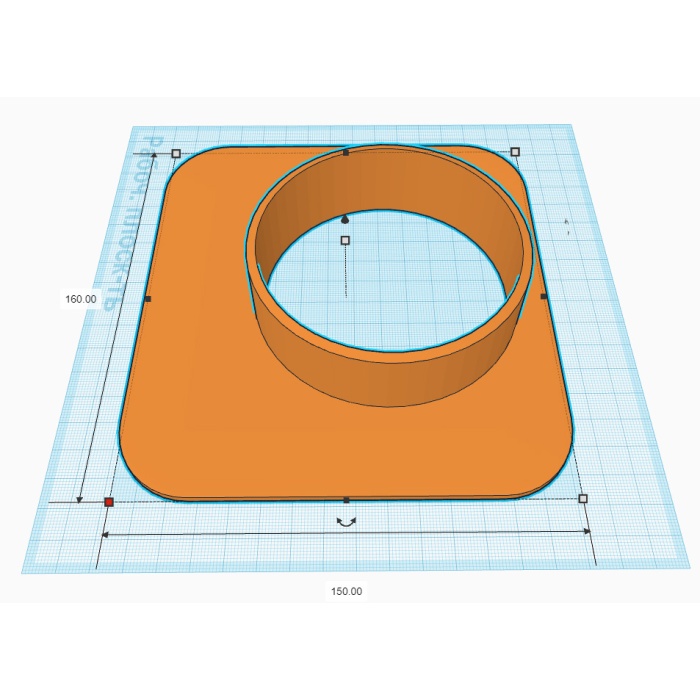 Havalandırma flanşı 150x160 Ф100mm