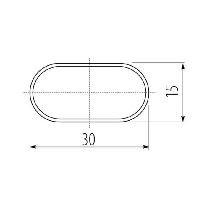 mobilya oval boru - uç kapağı (döner) (STL + SolidWorks)