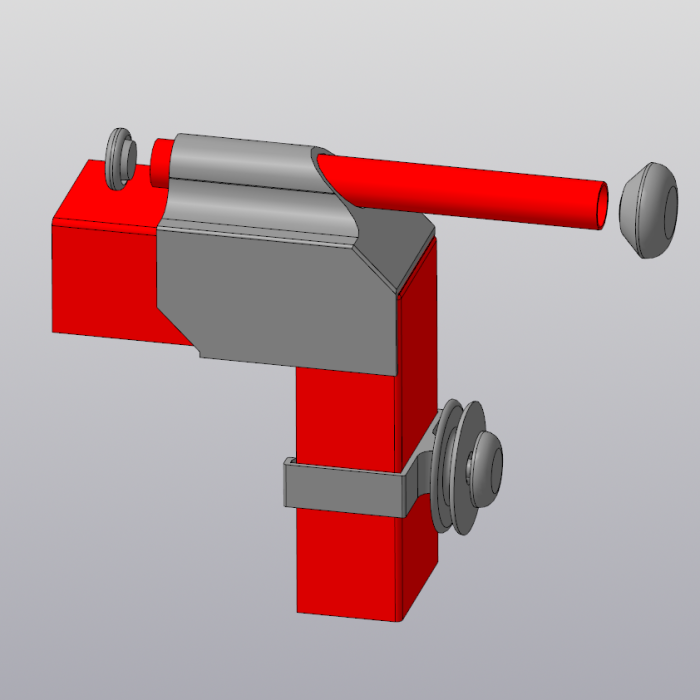 Anycubic I3 Mega - gövdeye bir filament makarası takılması