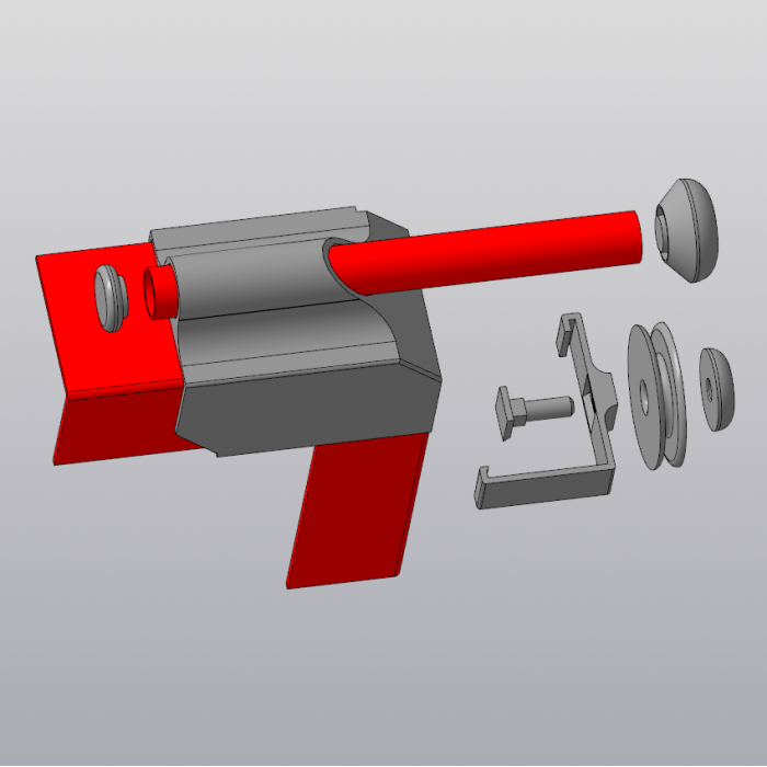 Anycubic I3 Mega - gövdeye bir filament makarası takılması