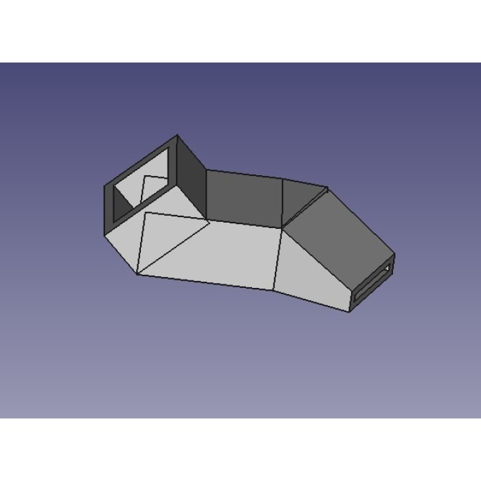 Prusa i3 flsun3d için turbo fan ek parçası (nozul)