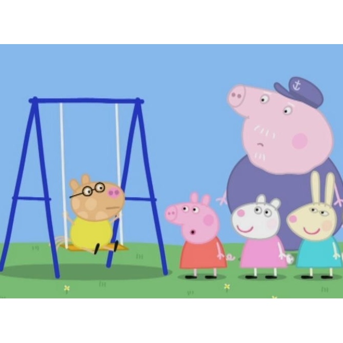 Peppa Pig adlı çizgi filmden diorama