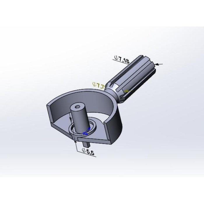 model uçak kontrol panelinden sol regülatör 3D202756