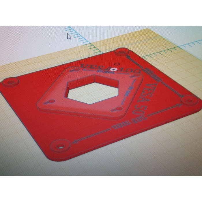 Vesa 50mm nettopu Vesa 100mm monitörün arka duvarına monte etmek için braket 3D473160