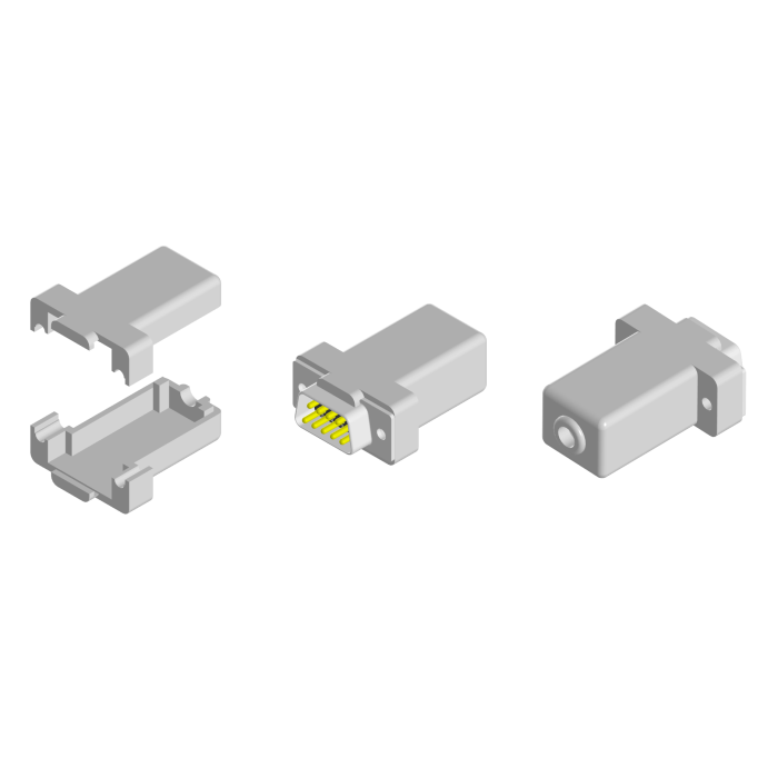 D-Sub konnektör muhafazası (DE-9) 3D859428