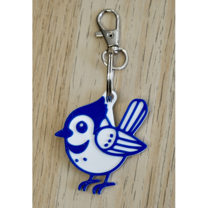 Sevimli Mavi Jay Keychain P914981