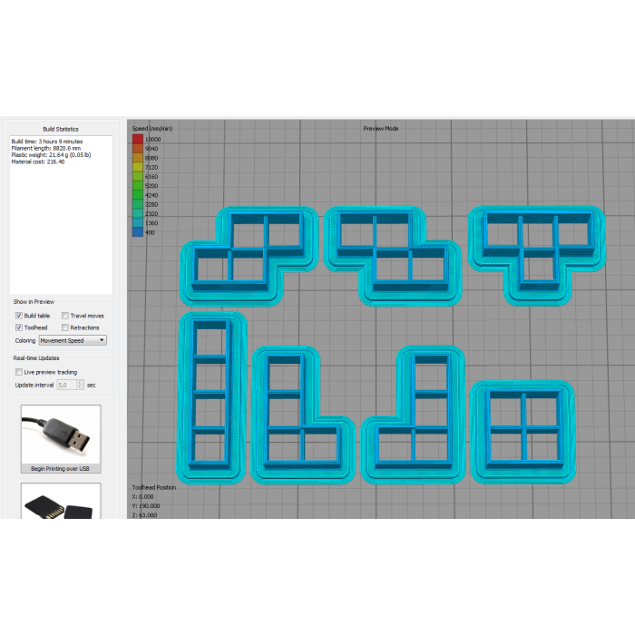 Tetris kurabiyesi ve zencefilli kurabiye kalıbı 3D847232