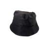 Unisex Kova Şapka Balıkçı Şapka Bucket Hat Siyah