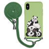 iPhone XS Max İpli Lansman Kılıf - Cute Pandas