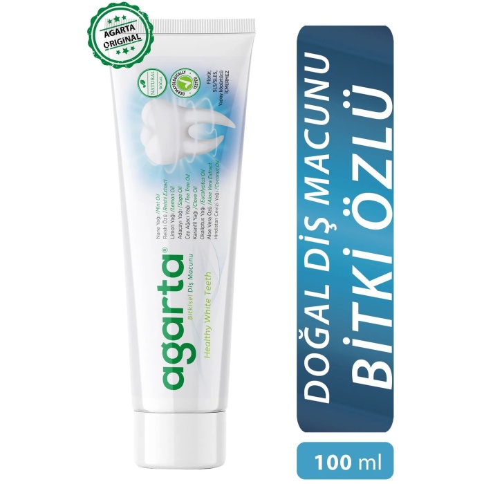 Agarta Doğal Bitki Özlü Florürsüz Diş Macunu 100 Ml/130 Gr