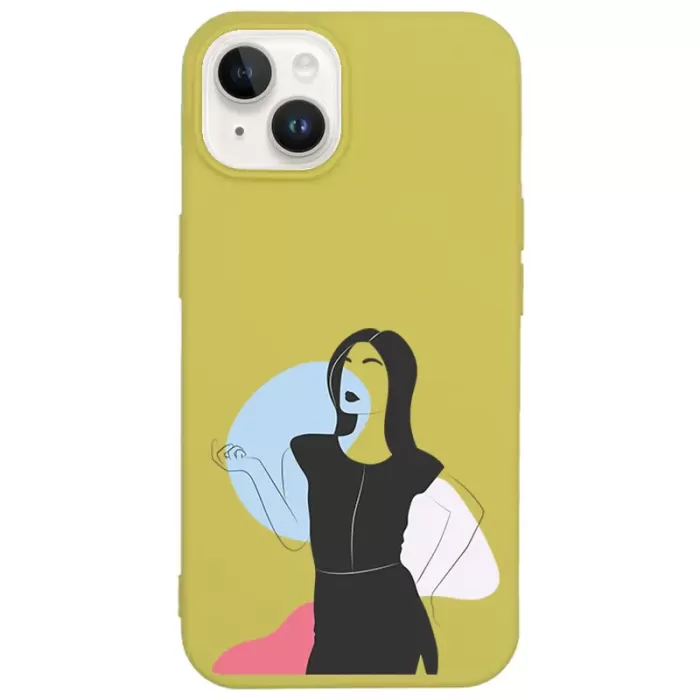 iPhone 14 Plus Lansman Kılıf - Art Woman 1