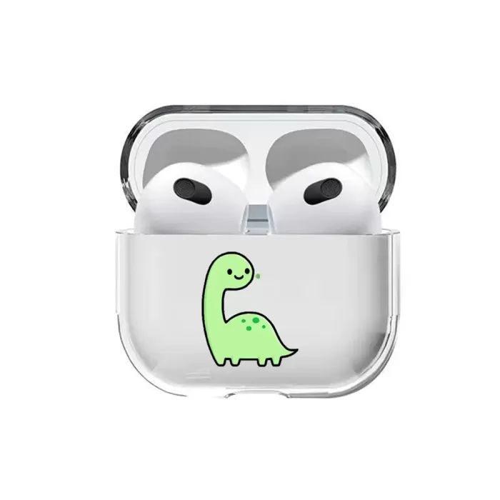 Airpods 3. Nesil Şeffaf Kılıf Dino