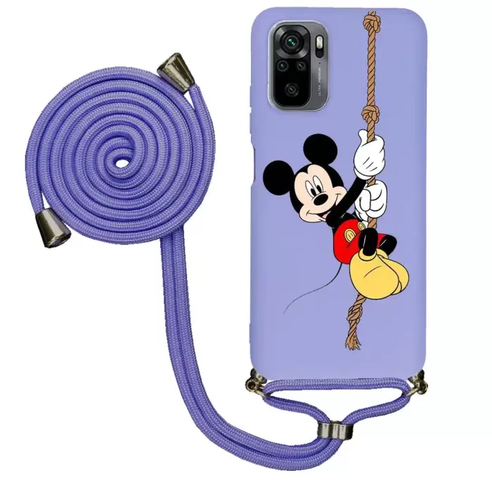 Xiaomi Redmi Note 10S İpli Lansman Kılıf Mickey Mouse