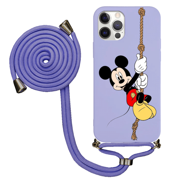 iPhone 12 Pro İpli Lansman Kılıf - Mickey Mouse