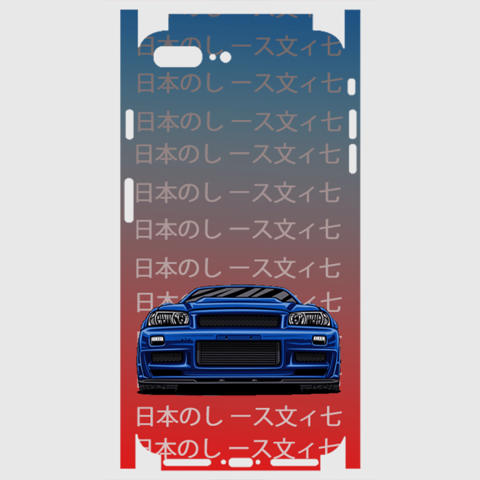 iPhone 8 Plus Telefon Kaplama - Skyline R34 JDM 2