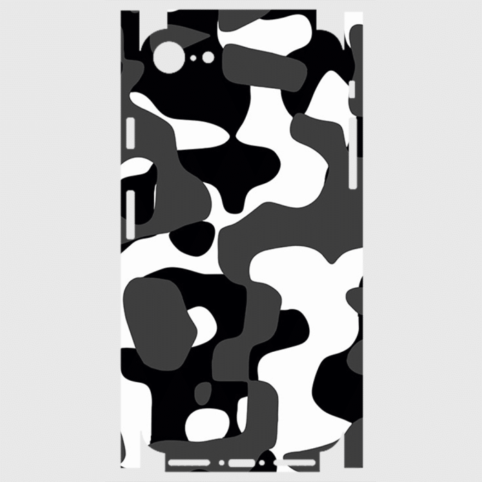 iPhone 8 Telefon Kaplama - Grey Camouflage