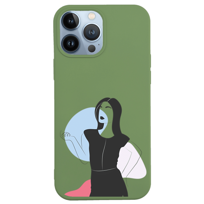 iPhone 13 Pro Max Lansman Kılıf - Art Woman 1