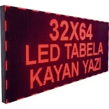 32x64 Led Kayan Yazı Hazır Tabela