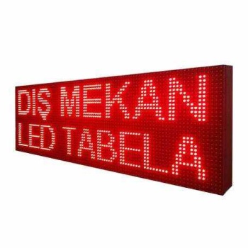 32 X 96 Kırmızı Kayan Yazı LED Tabela