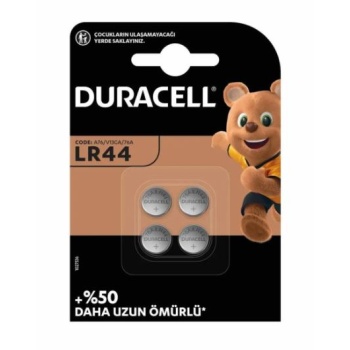 DURACELL LR44 1.5 VOLT DÜĞME PİL (4LÜ PAKET)