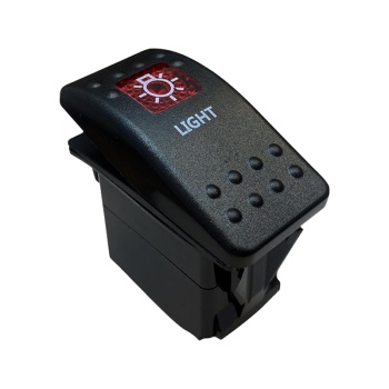 LAMBA GÖSTERGESİ IŞIKLI 3P ON-OFF 12-24V MARIN SWITCH (IC-134M-S4)