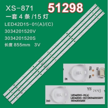 WKSET-6298 37031X4 LED42D15-01 (C) 3034201520V  4 ADET LED BAR