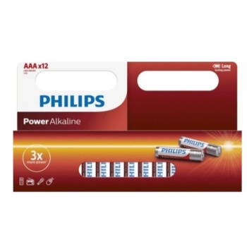 PHILIPS AAA ALKALİN İNCE KALEM PİL 12Lİ KARTELA