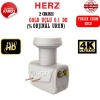 Herz Hr 902 Çift Çıkışlı Universal Lnb Full Hd 0.1Db Gold