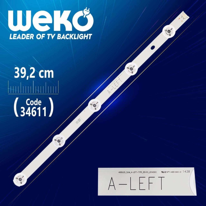 480DLED_SLIM_A-LEFT-TYPE_REV03 - 39.2 CM 5 LEDLİ - (WK-659)