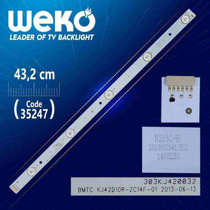 BMTC KJ42D10R-ZC14F-01 - 303KJ420032 - 43.2 CM 5 LEDLİ - (WK-464)