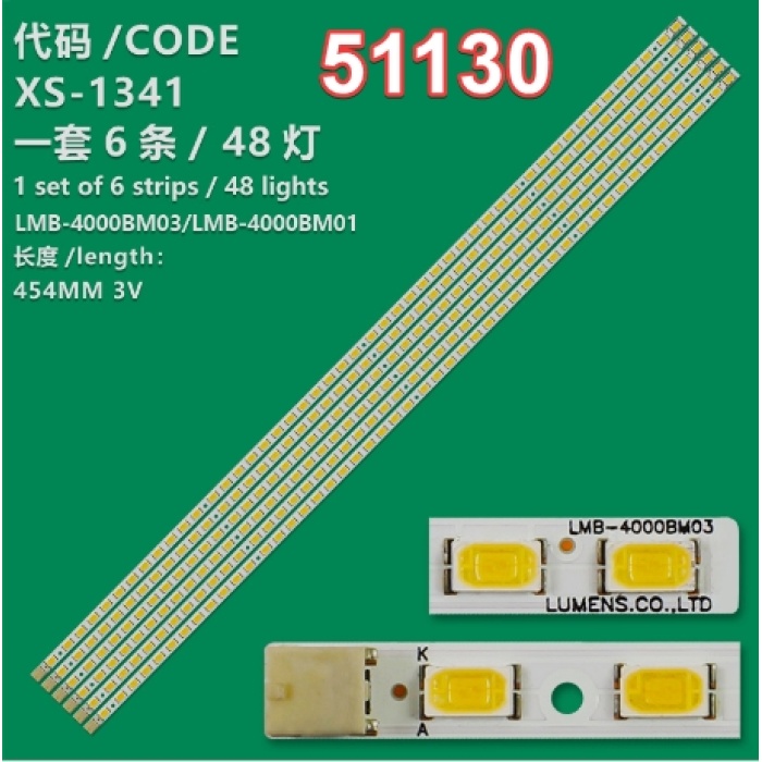 WKSET-6130 34889X6 LMB-4000BM01 6 ADET LED BAR (48LED)