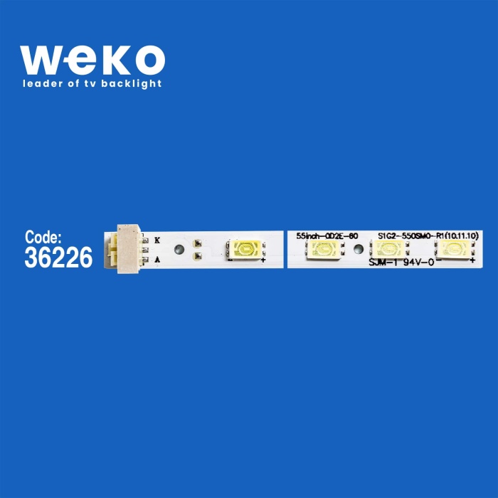 WKSET-6238 36226X4 STS550A26_60LED_REV.3_5630PKG_100830 4 ADET LED BAR (60LED)