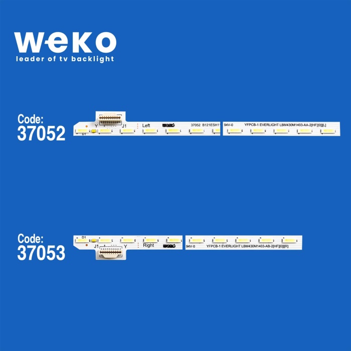 WKSET-6315 37052X1 37053X1 LBM430M1 403-AA/AB 2 ADET LED BAR (42LED)