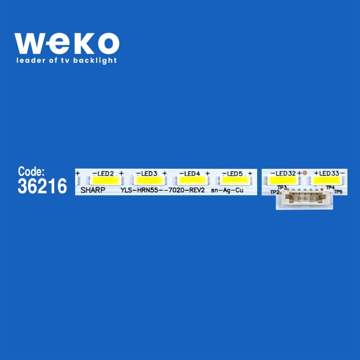 WKSET-6217 36216X2 SHARP YLS_HRN55_7020_REV2  2 ADET LED BAR (64LED)