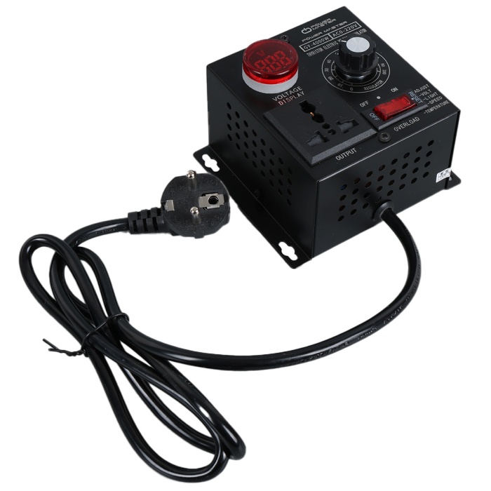 POWERMASTER PM-21013 10-100V AC 4000 WATT 15A HIZ IŞIK KONTROLÜ MOTOR SÜRÜCÜ VOLTAJ REGÜLATÖR