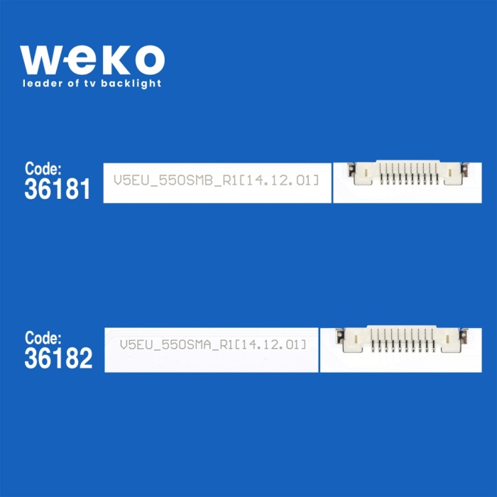 WKSET-5374 36181X1 36182X1 S_5N9_55_SFL 2 ADET LED BAR (88LED)