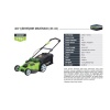 Greenworks 2500207 Akülü Çim Biçme Makinesi 40V 49cm