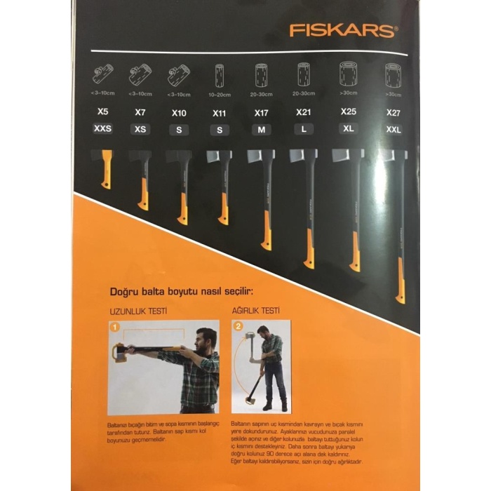 FISKARS X21 PARÇALAMA BALTASI - YARMA BALTASI