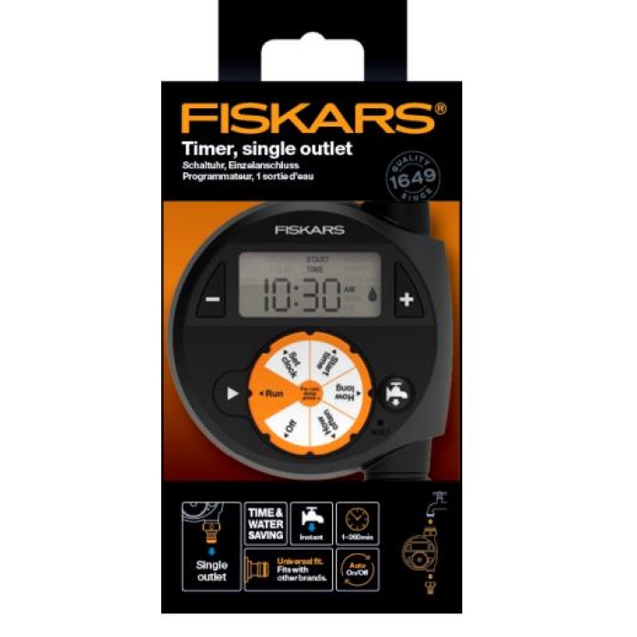 Fiskars Otomatik Sulama Saati Tek Çıkışlı 1054791