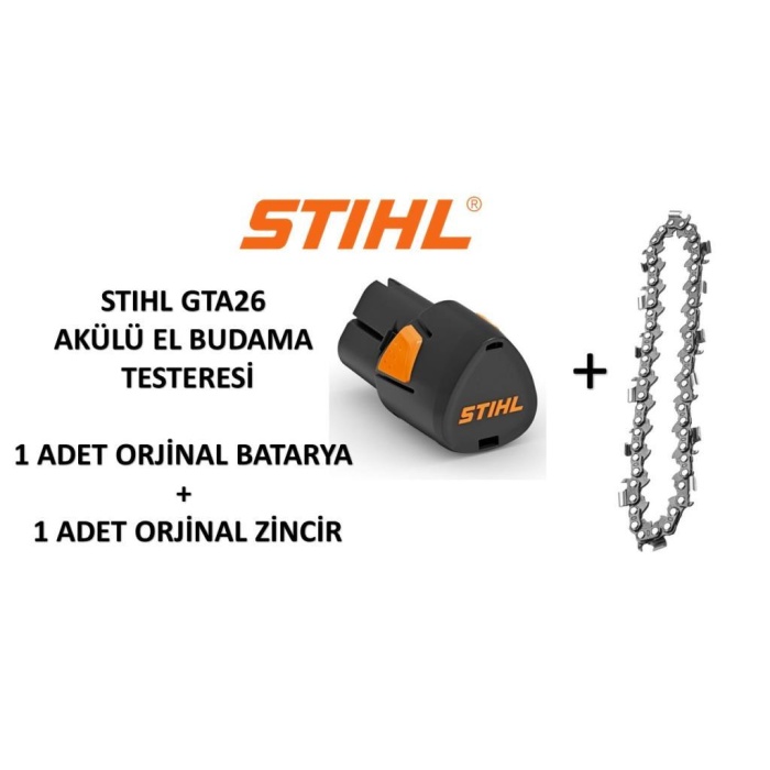 Stihl GTA26  Yedek Batarya ve Zincir Seti