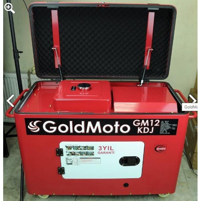 GoldMoto GM12KDJ Dizel Jeneratör 10kWA Monofaze Marşlı Kabinli