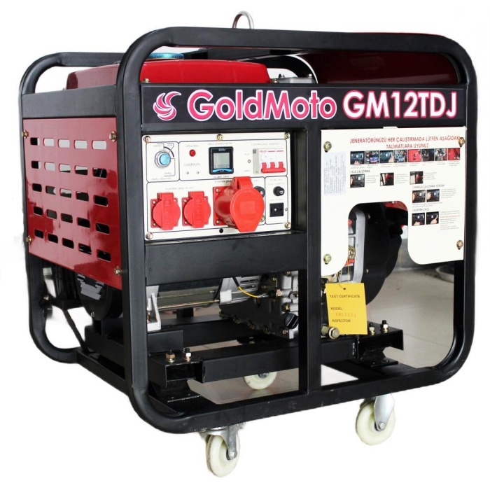 GoldMoto GM12TDJ Dizel Marşlı Jeneratör 12 KW Trifaze